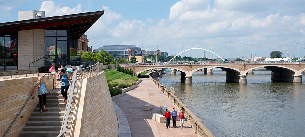 Principal Riverwalk in Downtown Des Moines