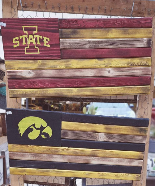 Iowa State Iowa Hawkeye Signs