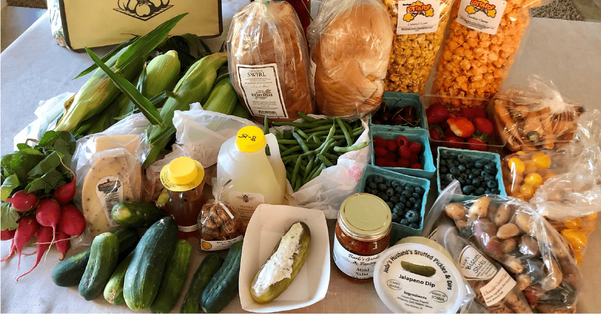 Downtown Farmers' Market in Des Moines, Iowa