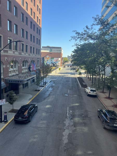 View of the Savery Hotel