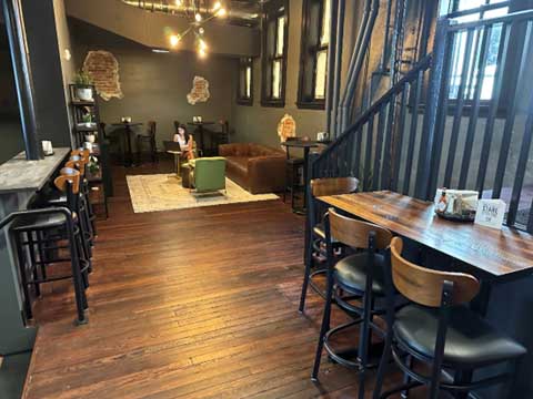 Inside Vibrant Coffeehouse