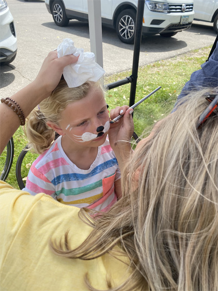 Face Painting at Cajun Fest