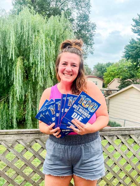 Erin Huiatt with Books