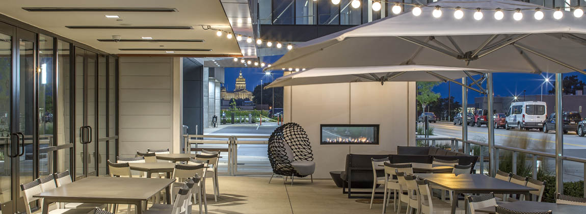 Downtown Des Moines Patios