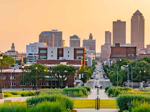 Des Moines Skyline Des Moines Skyline