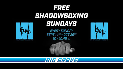 Free Shadowboxing on the Patio