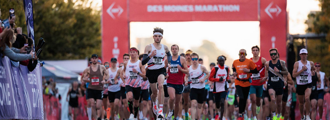 IMT Des Moines Marathon runners