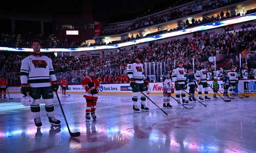 hockey players on the ice