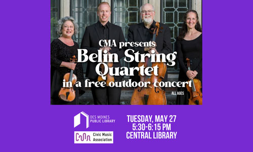 Central Library Belin String Quartet Concert Central Library Belin String Quartet Concert