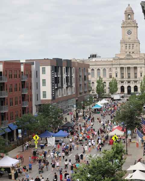 Downtown Farmers' Market aerial view of Downtown Farmers' Market
