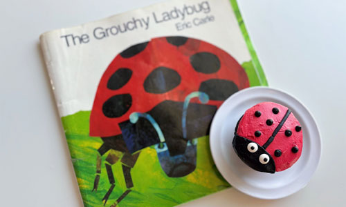 The Grouchy Ladybug Storytime The Grouchy Ladybug book and treat