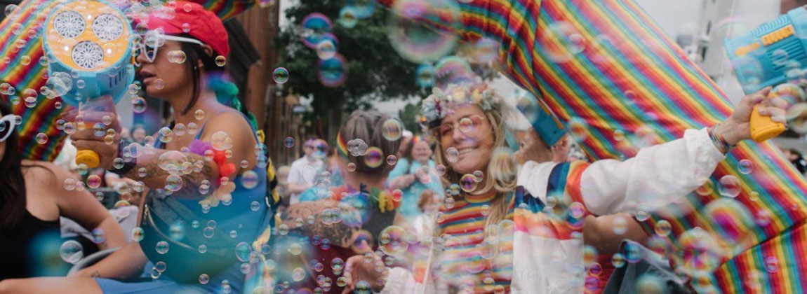 people at PrideFest