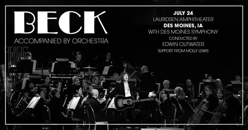 Beck witk the Des Moines Symphony