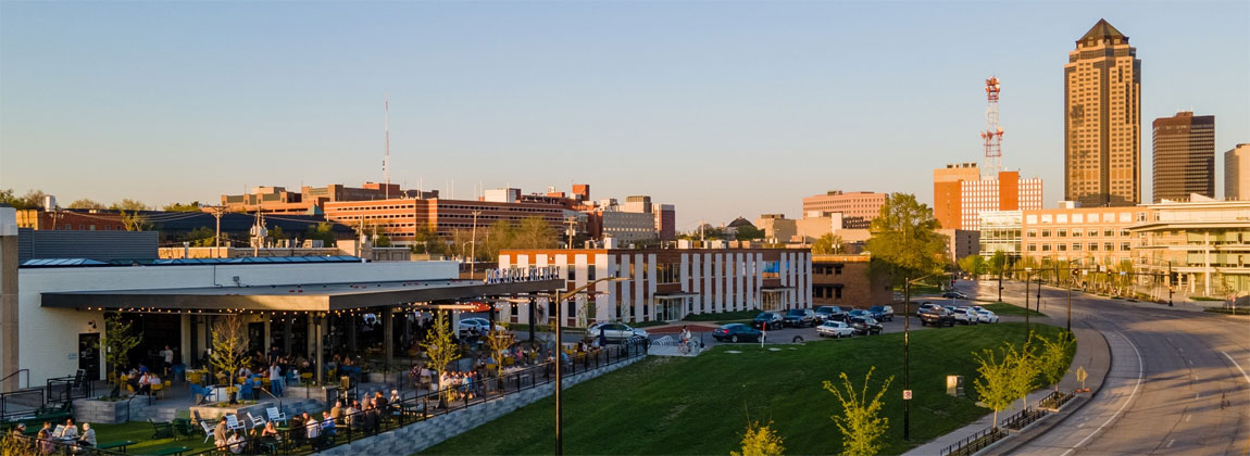 exterior of Big Grove in Downtown DSM