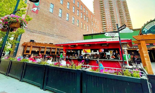 outside patio at Annie's Irish Pub