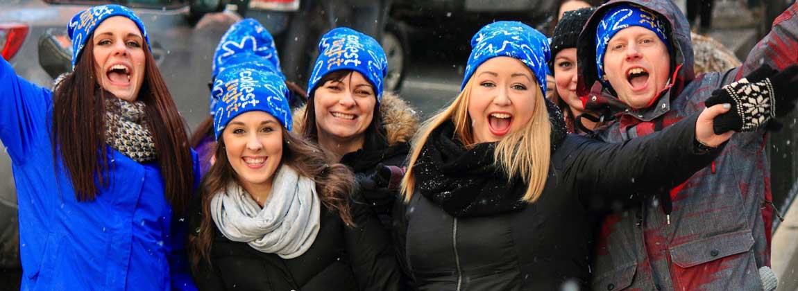 friends at Coldest Night of the Year event