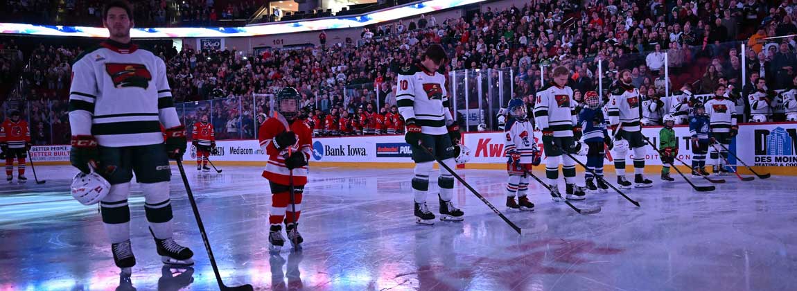 hockey players on the ice