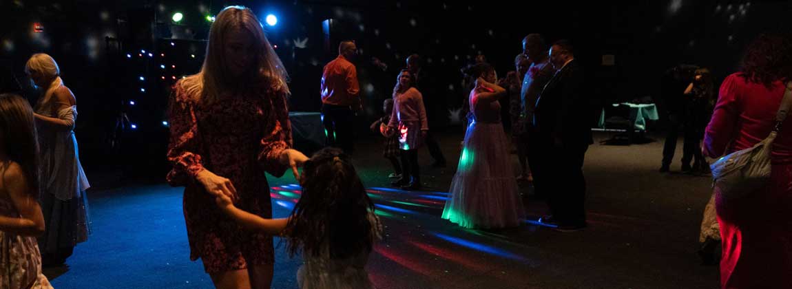 people dancing at the Science Center of Iowa