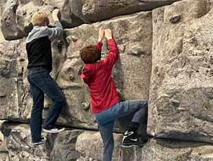 climbing at Wellmark YMCA