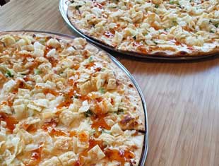Fong's Crab Rangoon pizza