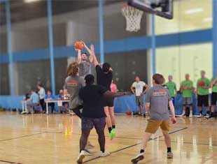 people playing basketball