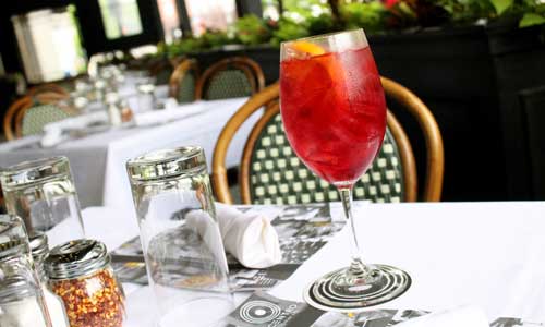Centro sangria on the patio