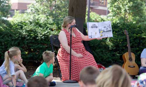 Storytime Under the Big Green Umbrella