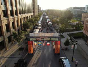 entrance to the World Food & Music Festival