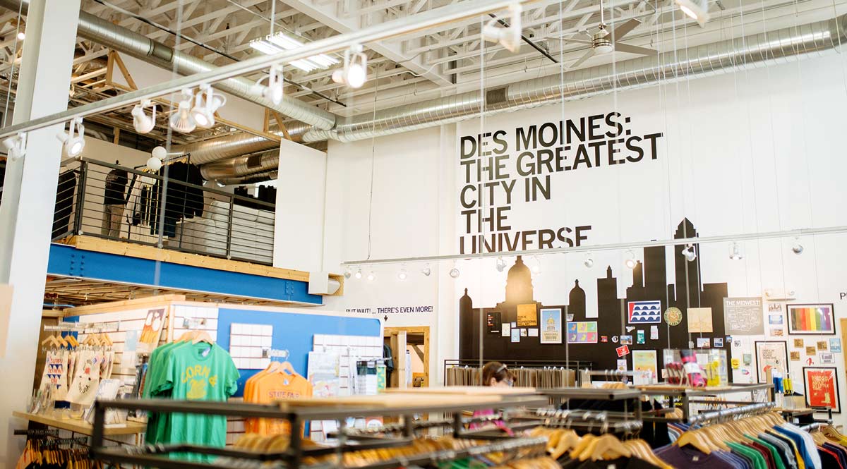 The interior of a Raygun store