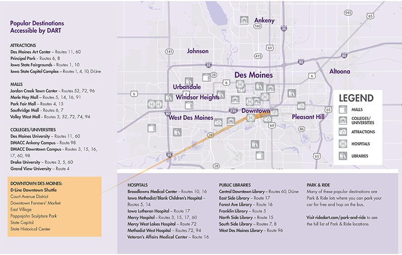 DART Bus Map DART Bus Map