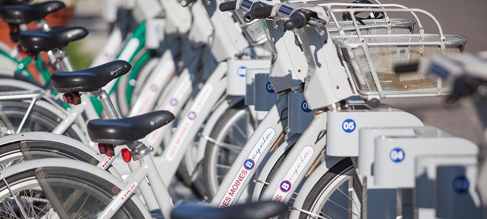 BCycle in Downtown Des Moines