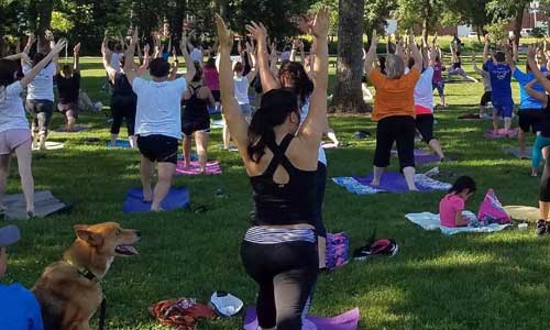 Yoga in the Park at Gray's Lake
