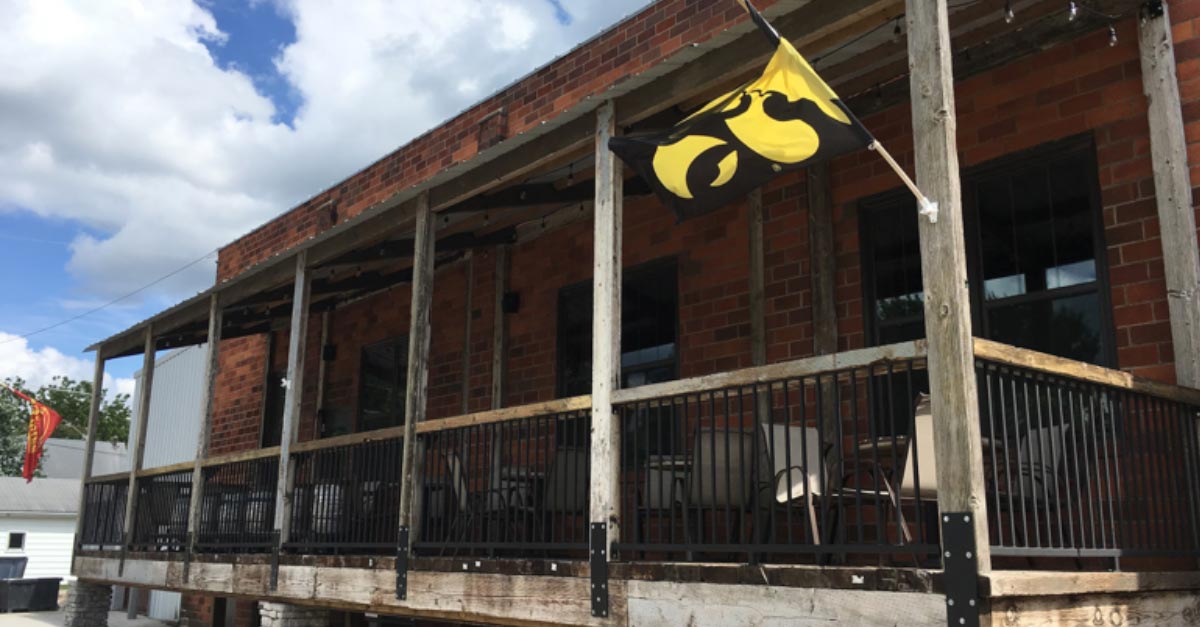 Biking to Reclaimed Rails Brewery in DSM USA