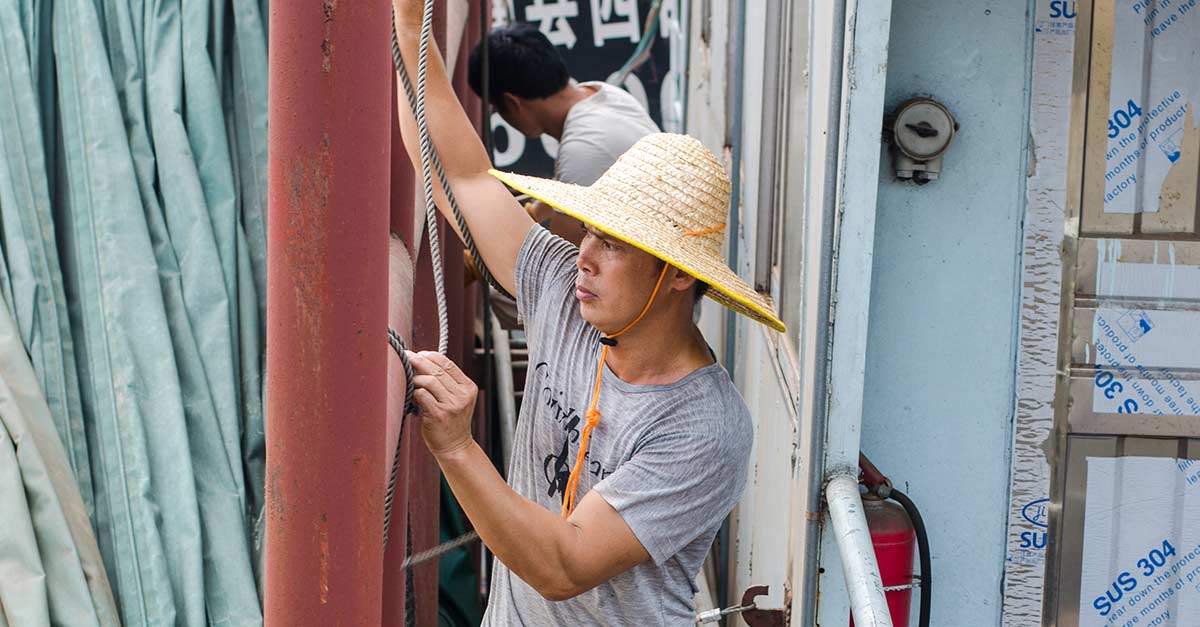 Worker in China