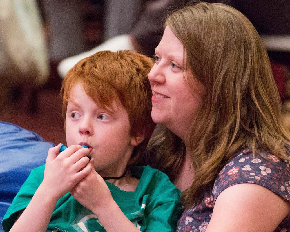 Mother and Son at Concert