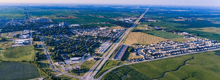 Aerial View of Bondurant, Iowa