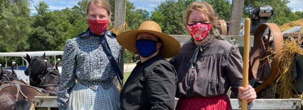 Masks at Living History Farms