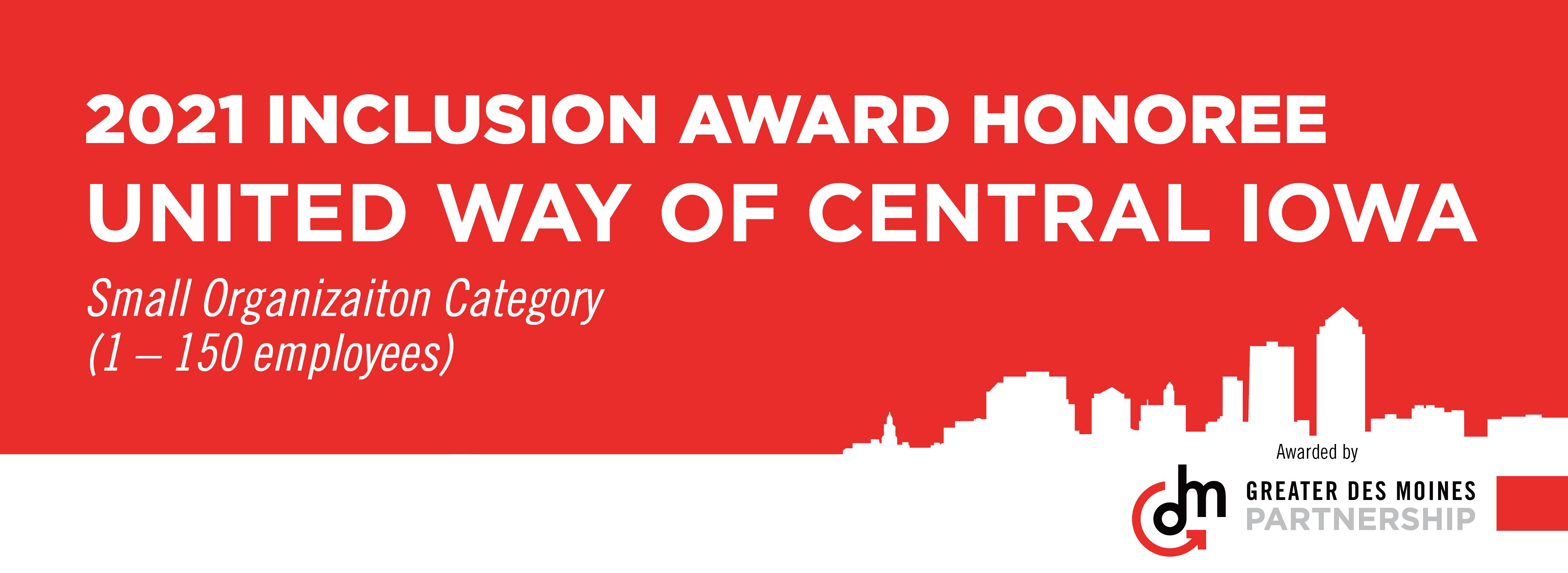 United Way of Central Iowa Inclusion Award