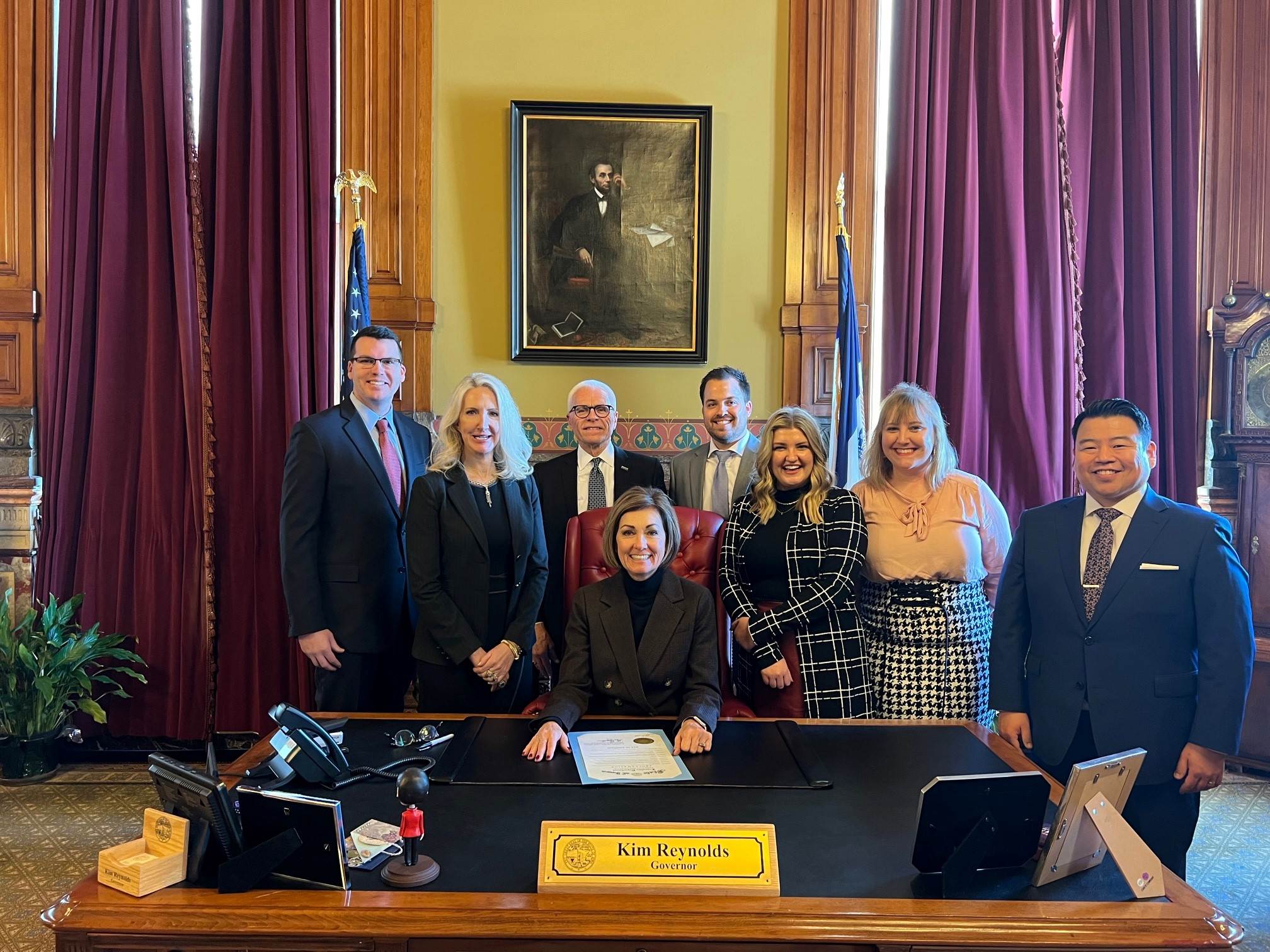 Proclamation Signing with Iowa Governor