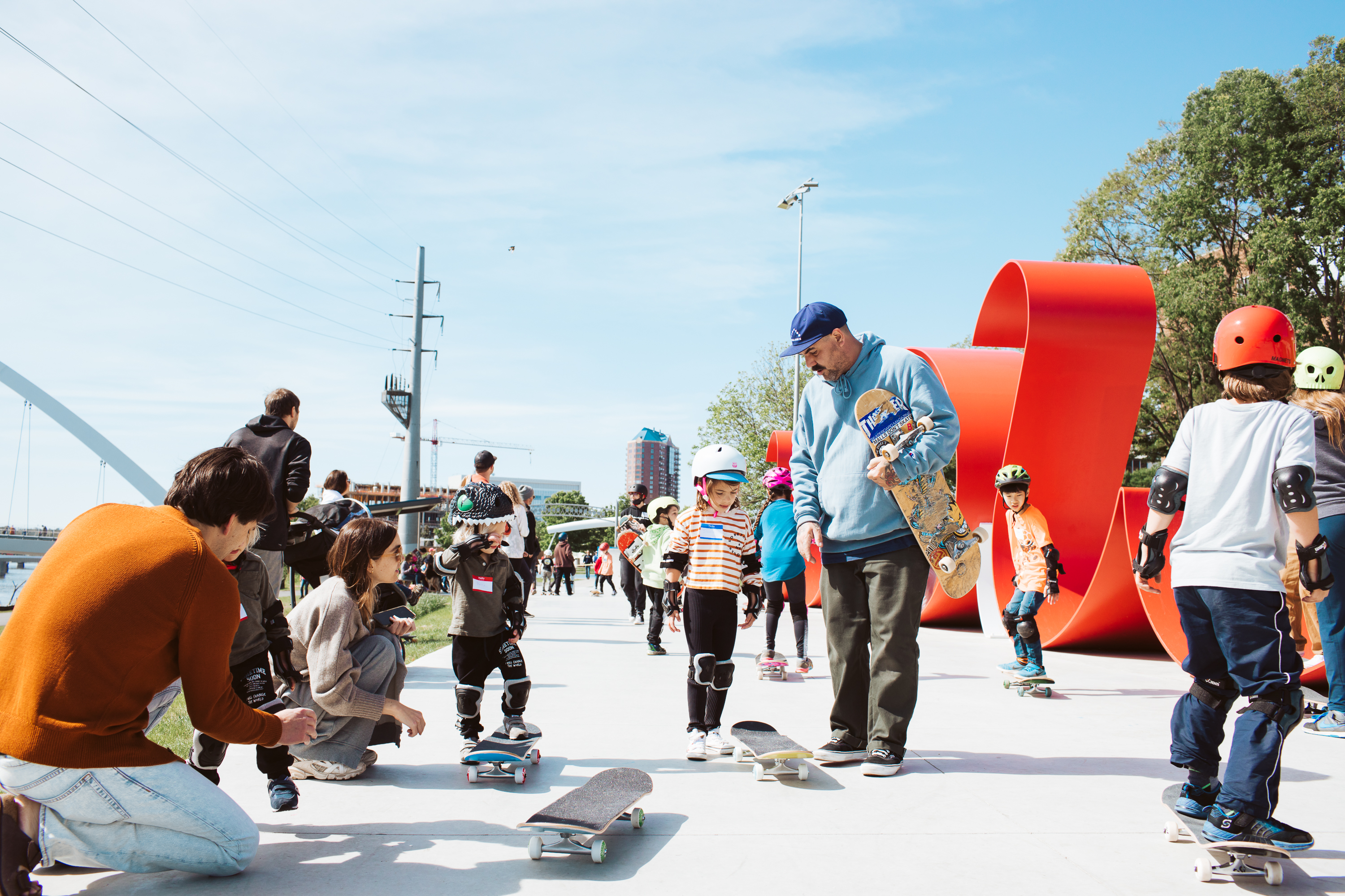 Group of Skateboarders