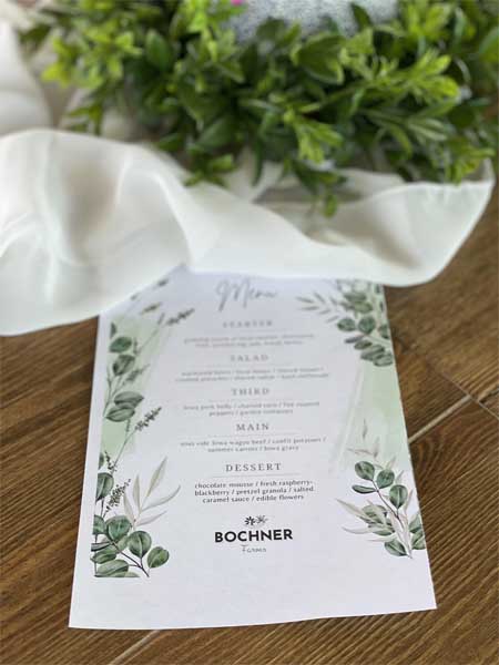 Event Menu Event Menu