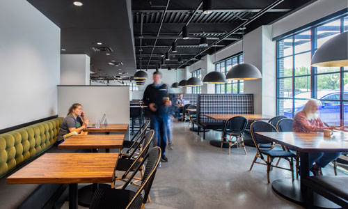 people in a creative space