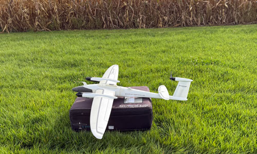 SkyFleet drone drone in a field