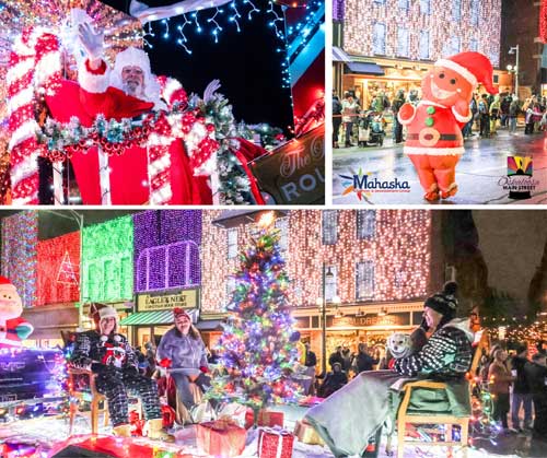 lighted Christmas parade