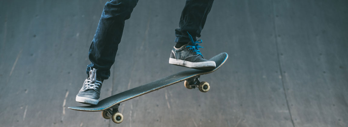 a person skateboarding