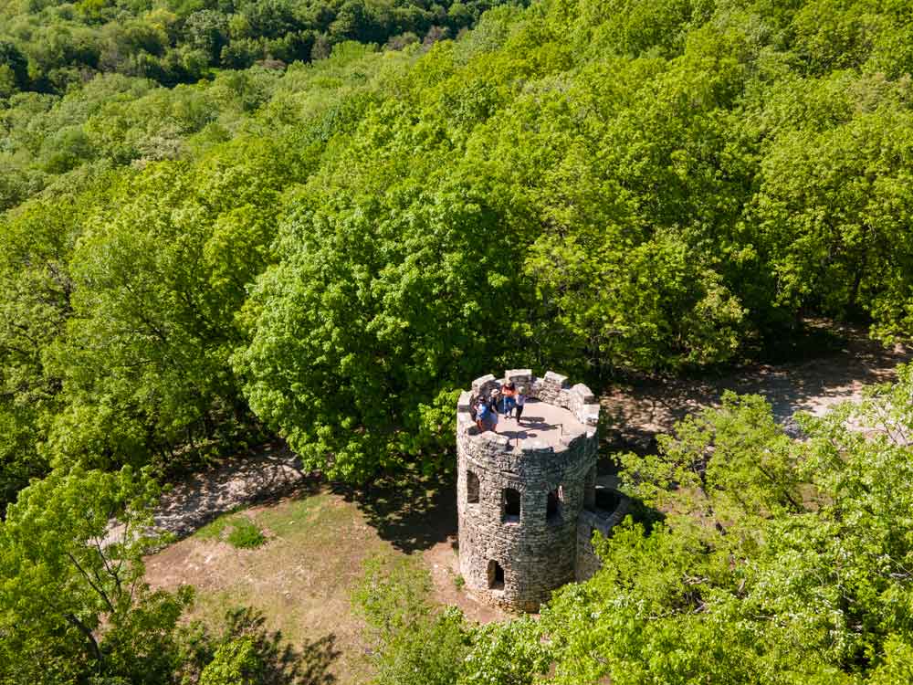 Clark Tower in Madison County top of tower in Madison County