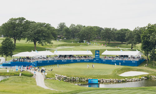 Principal Charity Classic crowd at golf course
