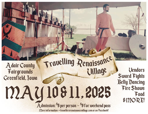 Travellers Renaissance Faire man at renaissance faire