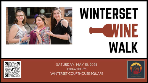 Winterset Wine Walk Winterset Wine Walk promo
