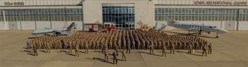 132d Wing airmen in the 132d Wing